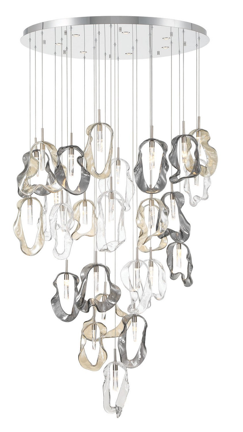 Eurofase Canada - 33 Light Chandelier - Nickel- Union Lighting Luminaires Decor