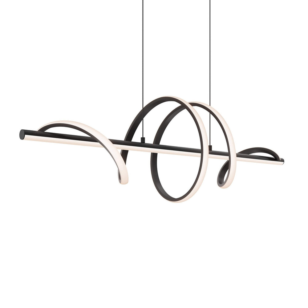 Dals - One Light Pendant - Spin - BK- Union Lighting Luminaires Decor