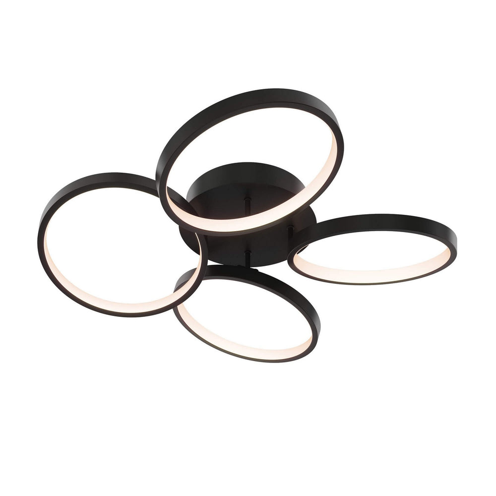 Dals - One Light Flush Mount - Hover - BK- Union Lighting Luminaires Decor