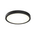 Dals - One Light Flush Mount - Delta - Black- Union Lighting Luminaires Decor