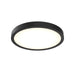 Dals Canada - One Light Flush Mount - Delta - Black- Union Lighting Luminaires Decor