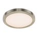 Dals - One Light Flush Mount - Radiance - Satin Nickel- Union Lighting Luminaires Decor