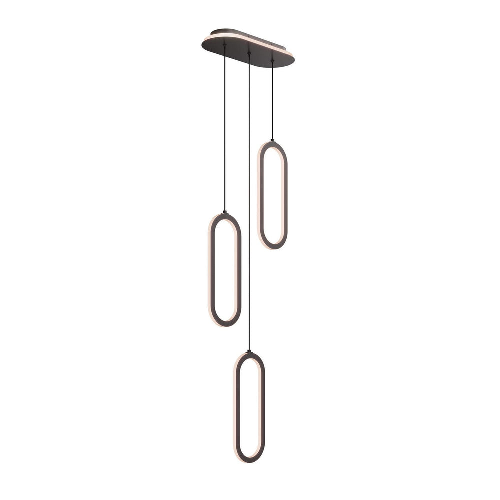 Dals - Three Light Pendant - Atom - Black- Union Lighting Luminaires Decor