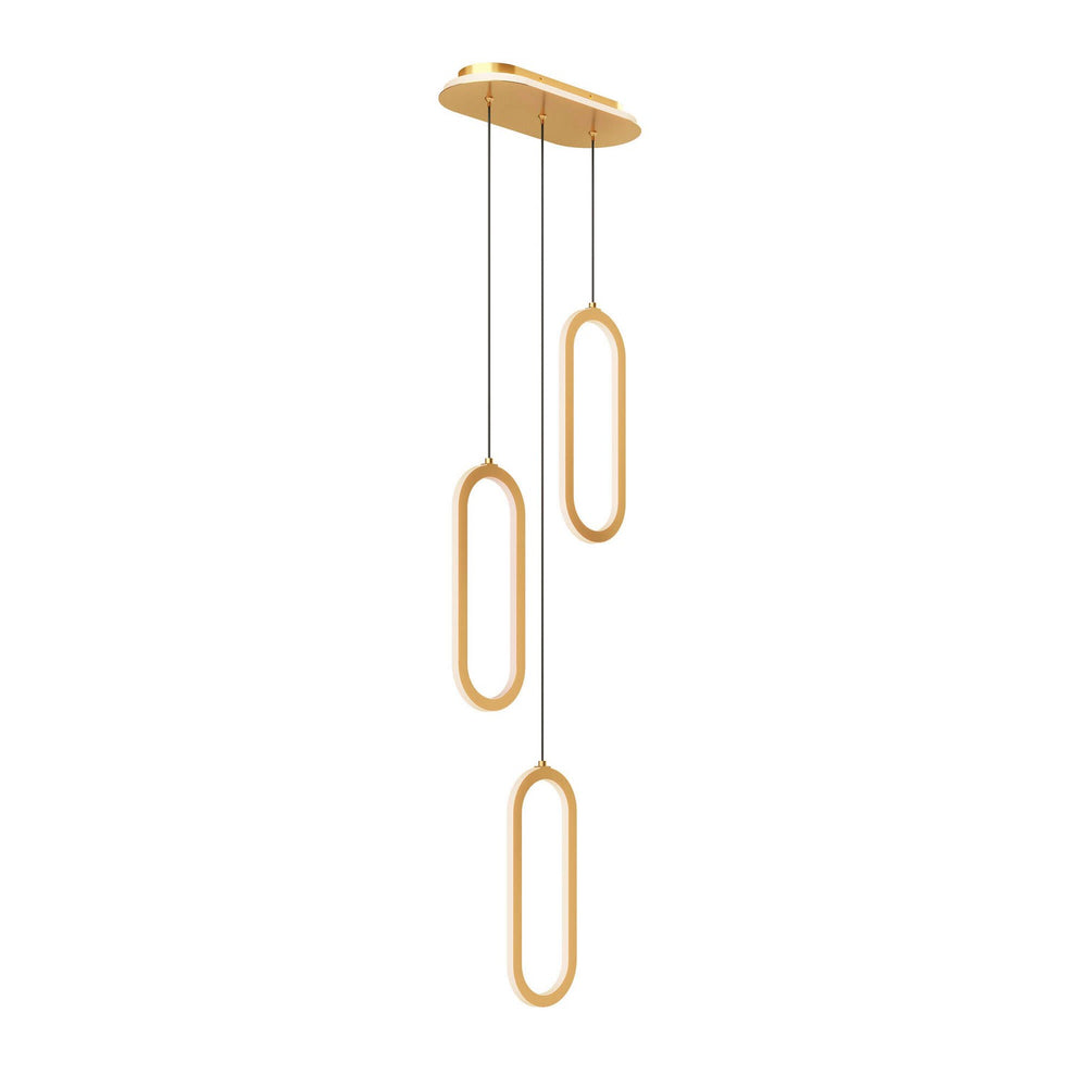 Dals - Three Light Pendant - Atom - Black- Union Lighting Luminaires Decor