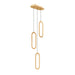 Dals - Three Light Pendant - Atom - Black- Union Lighting Luminaires Decor