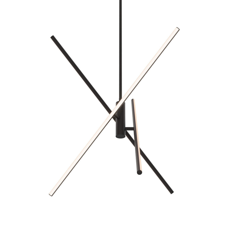Dals - Three Light Pendant - Asterisk - Black- Union Lighting Luminaires Decor