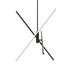 Dals - Three Light Pendant - Asterisk - Black- Union Lighting Luminaires Decor