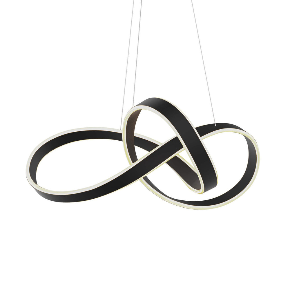 Dals - One Light Pendant - Twirl - Black- Union Lighting Luminaires Decor
