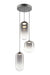 Matteo Canada - Three Light Pendant - Refrax - Matte Black- Union Lighting Luminaires Decor
