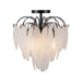 Artcraft Canada - Four Light Semi Flush Mount - Alessia - Black- Union Lighting Luminaires Decor