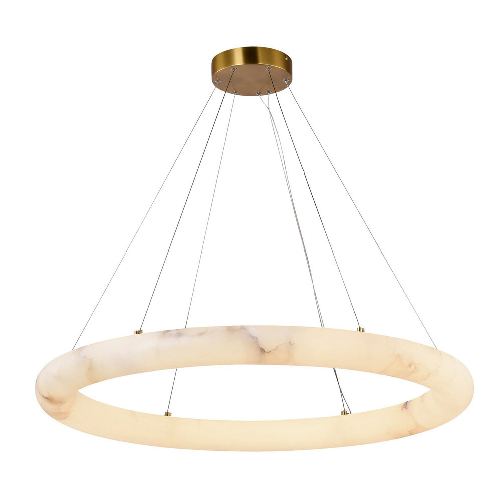 Artcraft Canada - LED Chandelier - Camila - Brushed Brass- Union Lighting Luminaires Decor