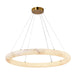 Artcraft Canada - LED Chandelier - Camila - Brushed Brass- Union Lighting Luminaires Decor