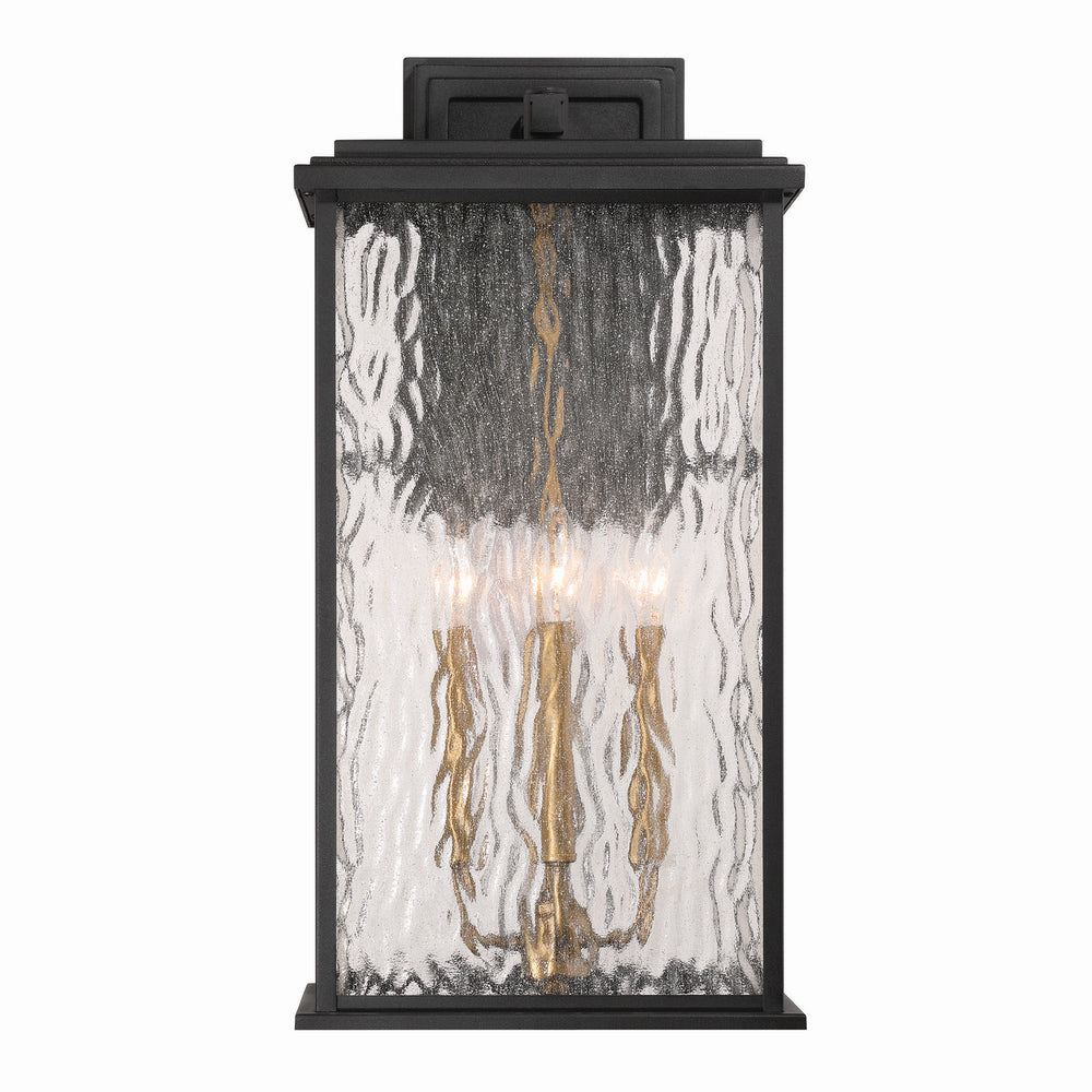 Artcraft Canada - Four Light Outdoor Wall Sconce - Estate - Black, Brass- Union Lighting Luminaires Decor