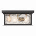 Artcraft Canada - Three Light Outdoor Flush Mount - Estate - Black, Brass- Union Lighting Luminaires Decor
