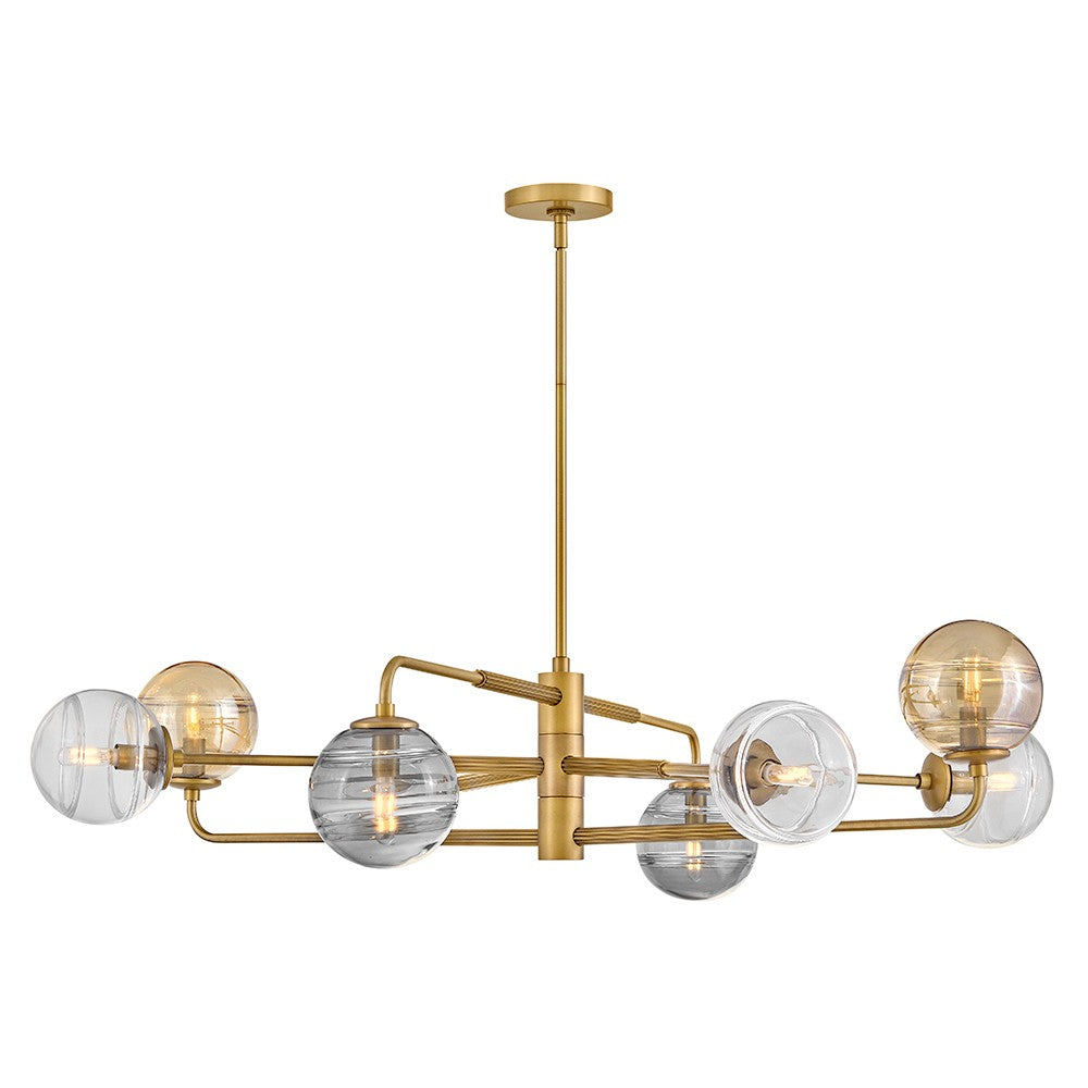 Fredrick Ramond Canada - LED Chandelier - Oberon - Heritage Brass- Union Lighting Luminaires Decor