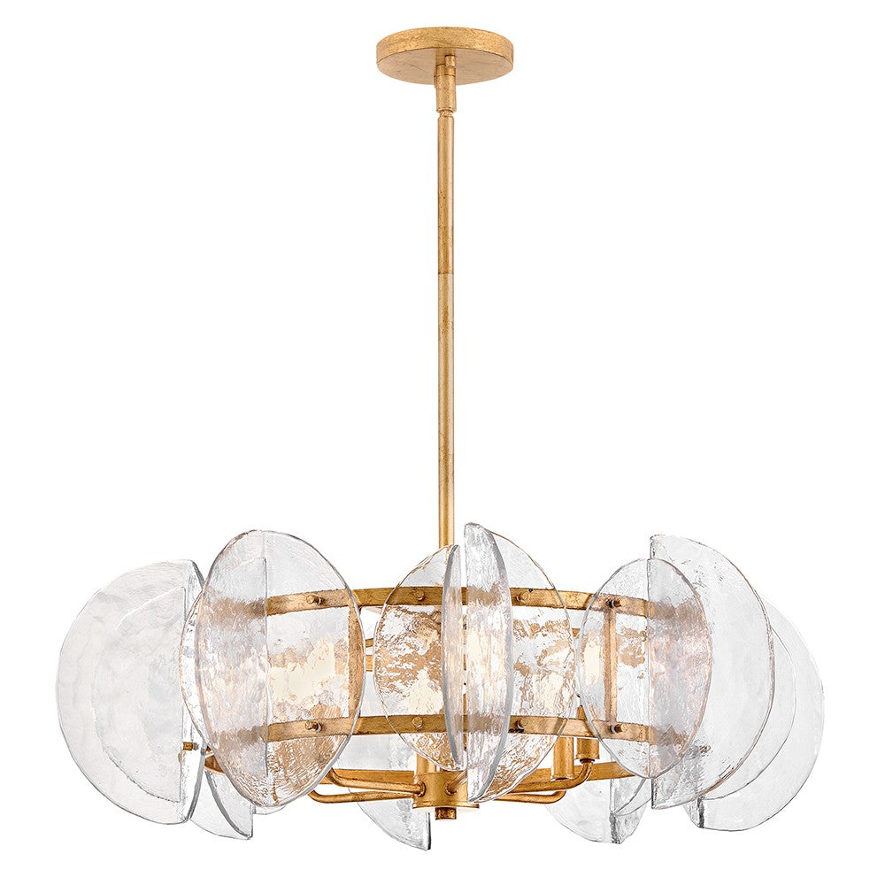 Fredrick Ramond Canada - LED Chandelier - Seraphina - Distressed Brass- Union Lighting Luminaires Decor