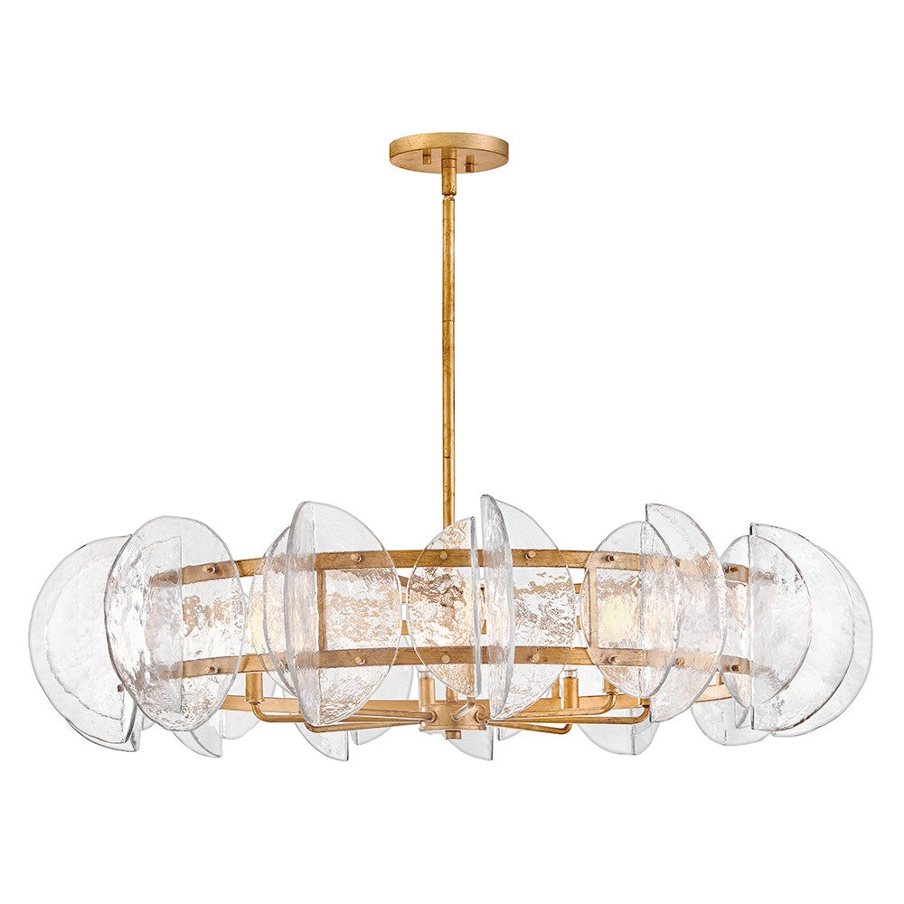 Fredrick Ramond Canada - LED Chandelier - Seraphina - Distressed Brass- Union Lighting Luminaires Decor