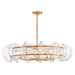 Fredrick Ramond Canada - LED Chandelier - Seraphina - Distressed Brass- Union Lighting Luminaires Decor
