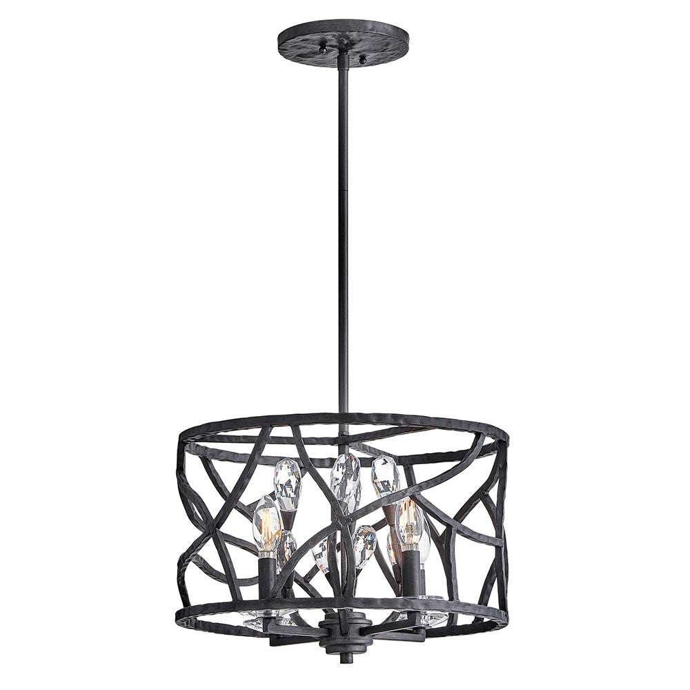 Fredrick Ramond Canada - LED Flush Mount - Eve - Brushed Graphite- Union Lighting Luminaires Decor
