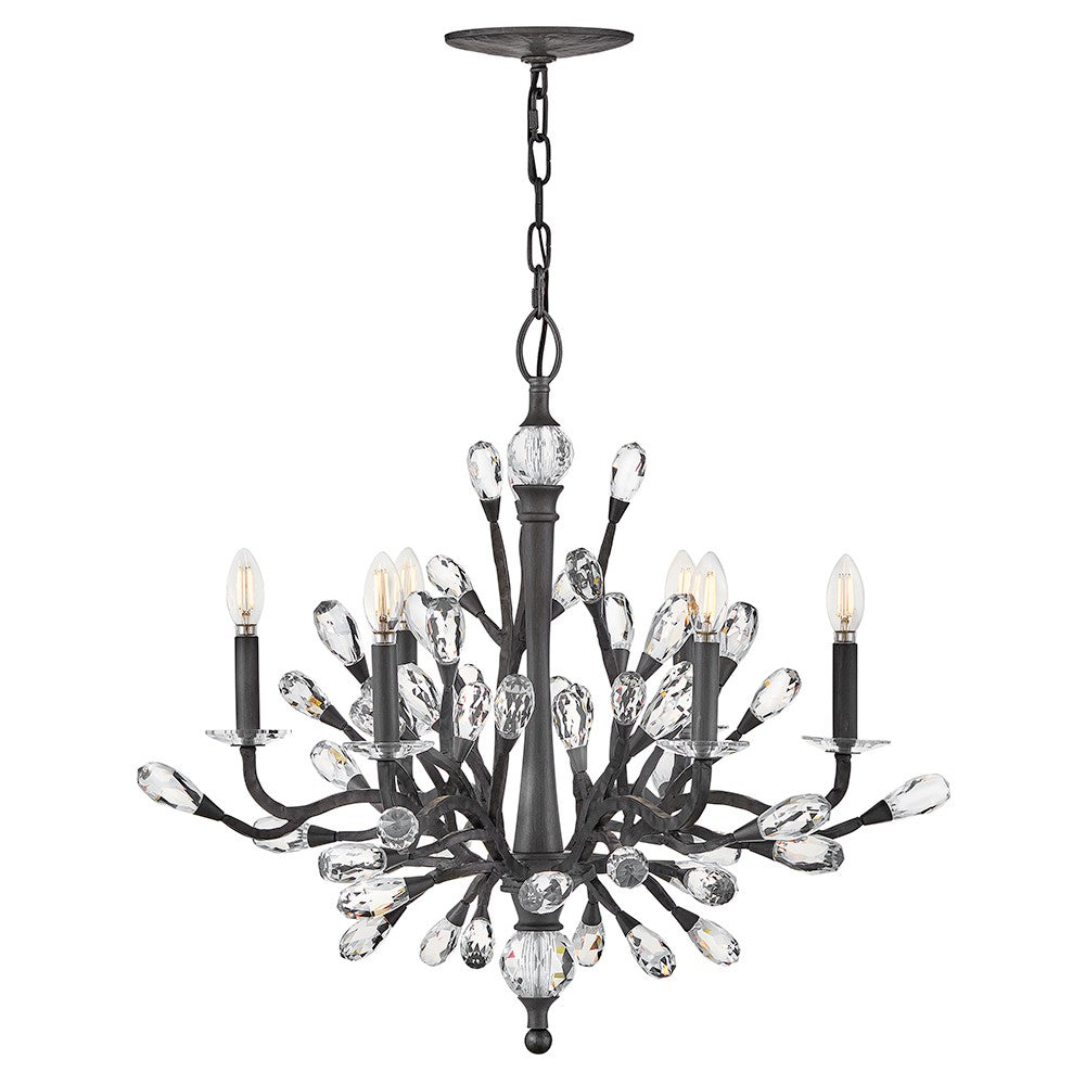 Fredrick Ramond Canada - LED Chandelier - Eve - Brushed Graphite- Union Lighting Luminaires Decor