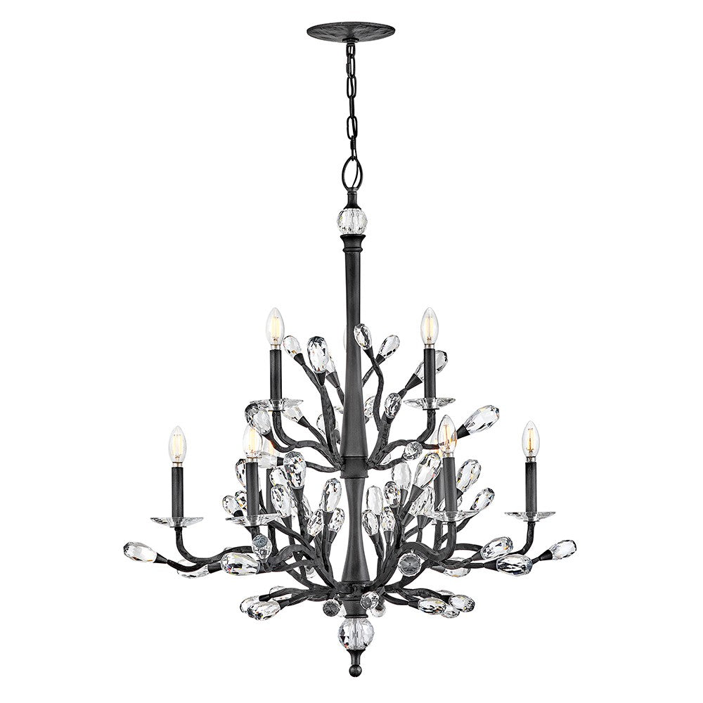 Fredrick Ramond Canada - LED Chandelier - Eve - Brushed Graphite- Union Lighting Luminaires Decor