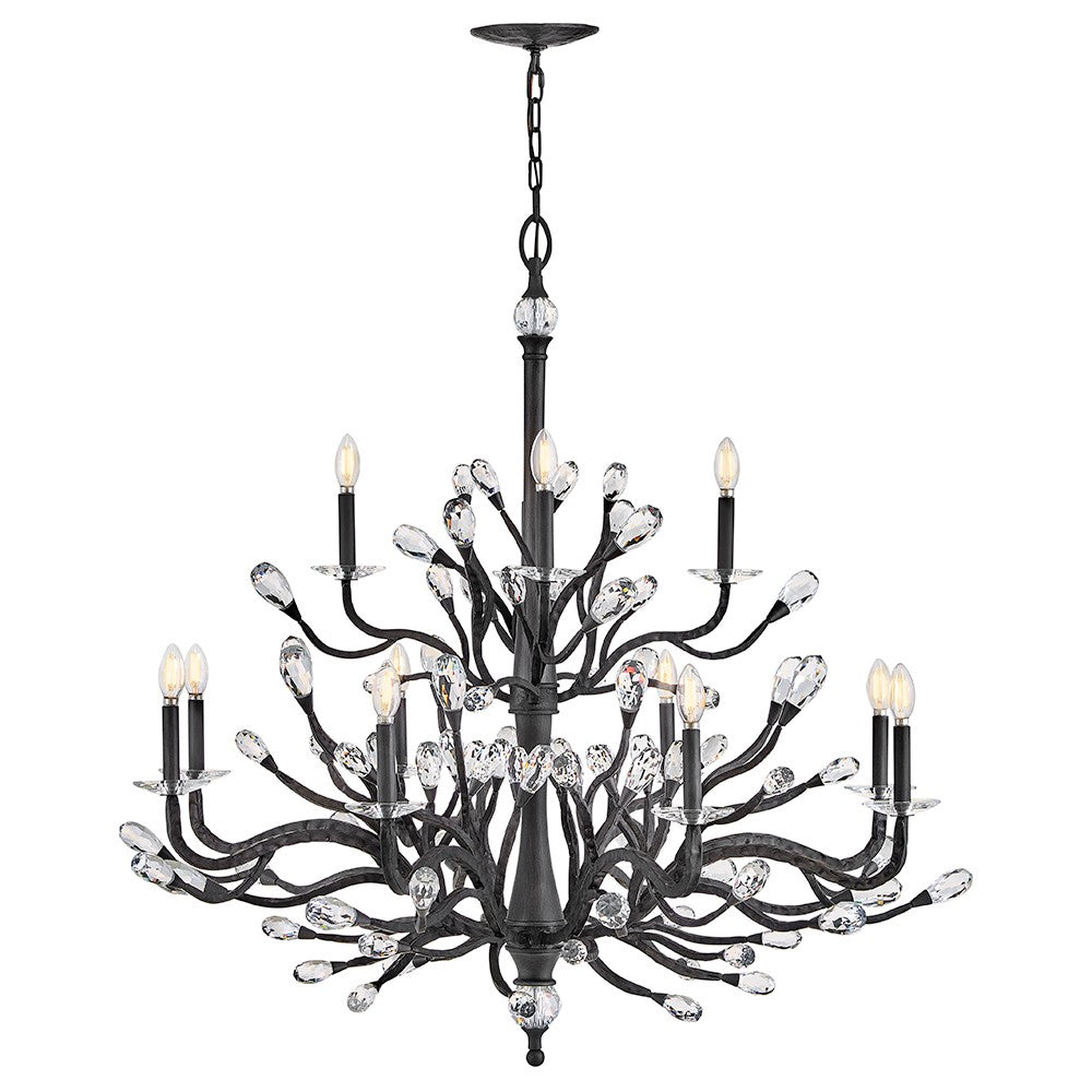Fredrick Ramond Canada - LED Chandelier - Eve - Brushed Graphite- Union Lighting Luminaires Decor