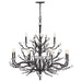 Fredrick Ramond Canada - LED Chandelier - Eve - Brushed Graphite- Union Lighting Luminaires Decor