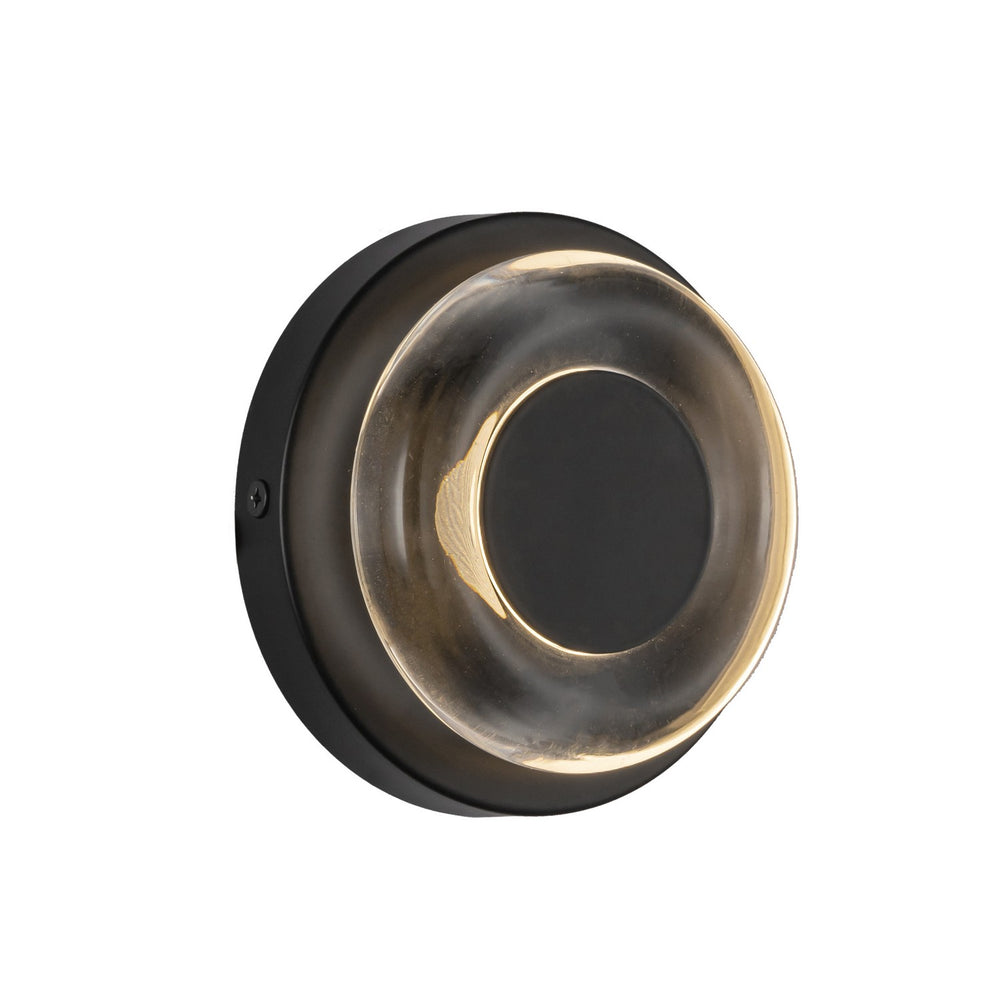 Kuzco Canada - LED Wall Sconce - Stephord - Black/Clear Glass- Union Lighting Luminaires Decor