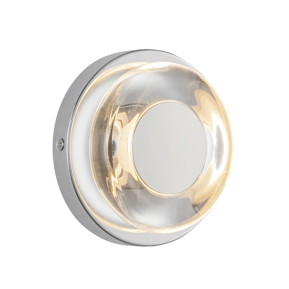 Kuzco Canada - LED Wall Sconce - Stephord - Chrome/Clear Glass- Union Lighting Luminaires Decor
