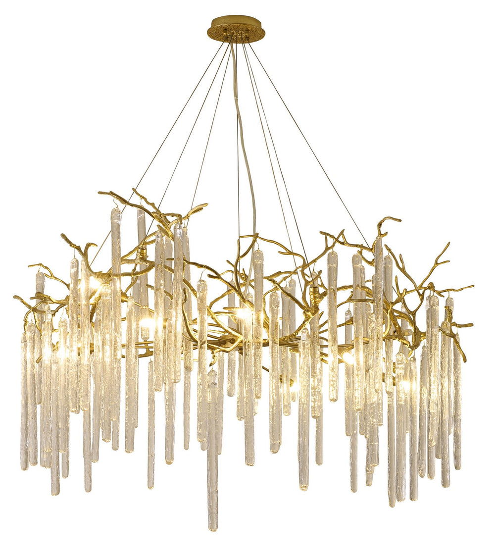 Bethel International Canada - 12 Light Chandelier - Brass- Union Lighting Luminaires Decor