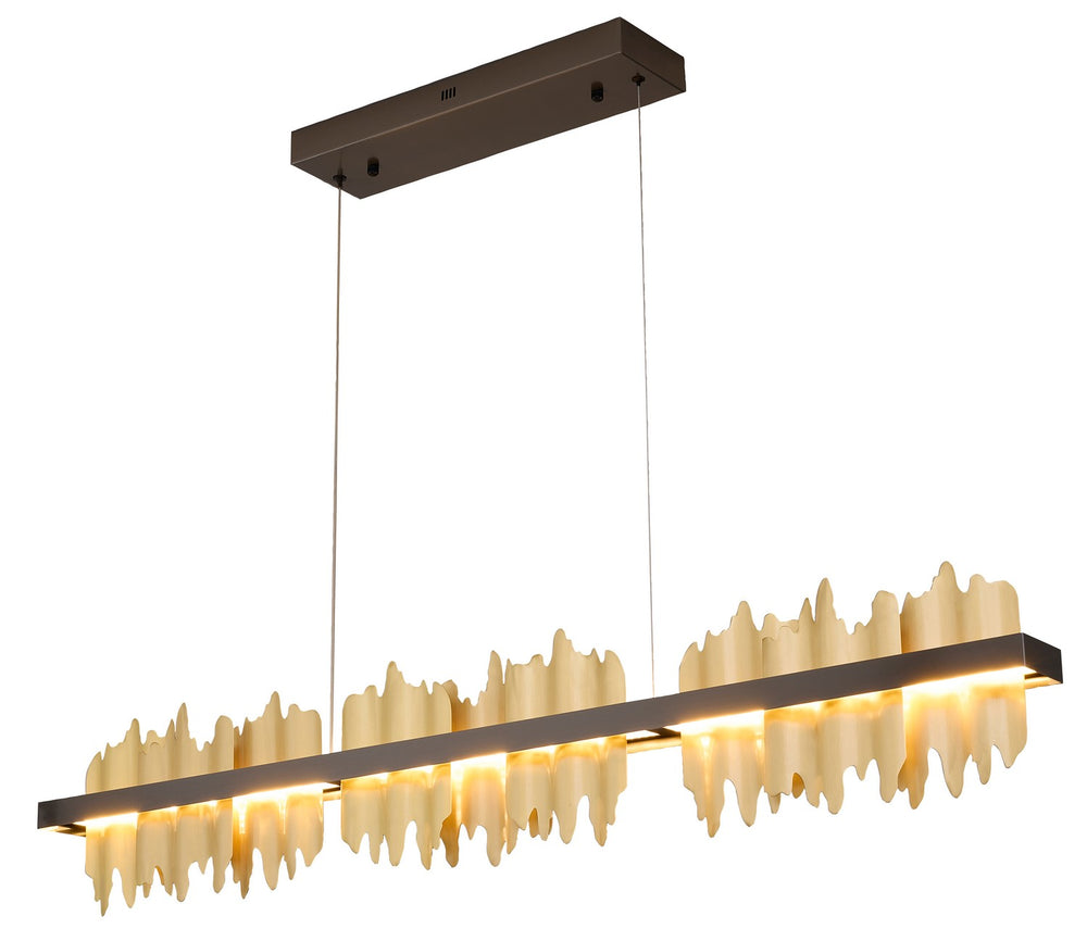 Bethel International Canada - LED Chandelier - Black & Brass- Union Lighting Luminaires Decor