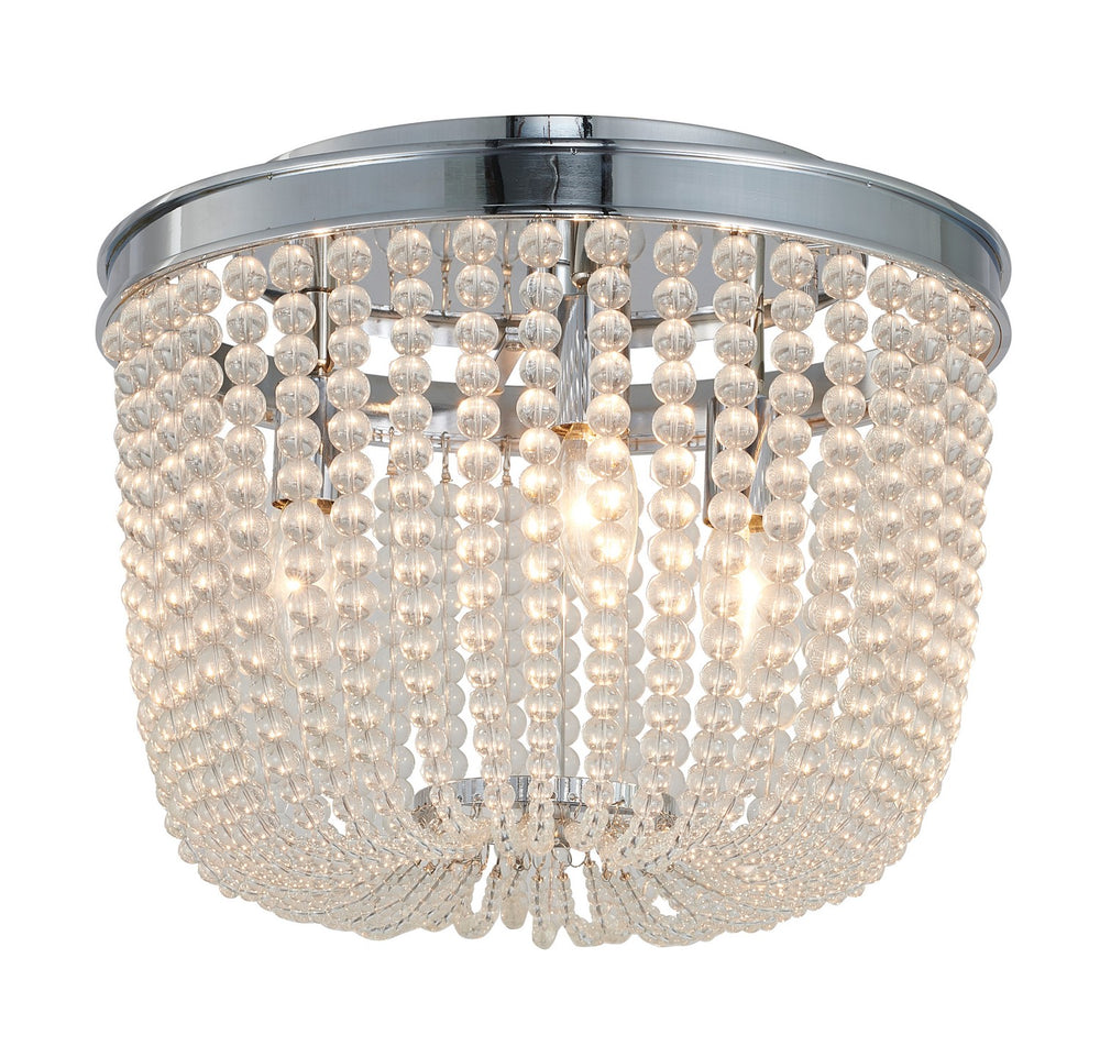 Bethel International Canada - Three Light Semi Flush Mount - Chrome- Union Lighting Luminaires Decor
