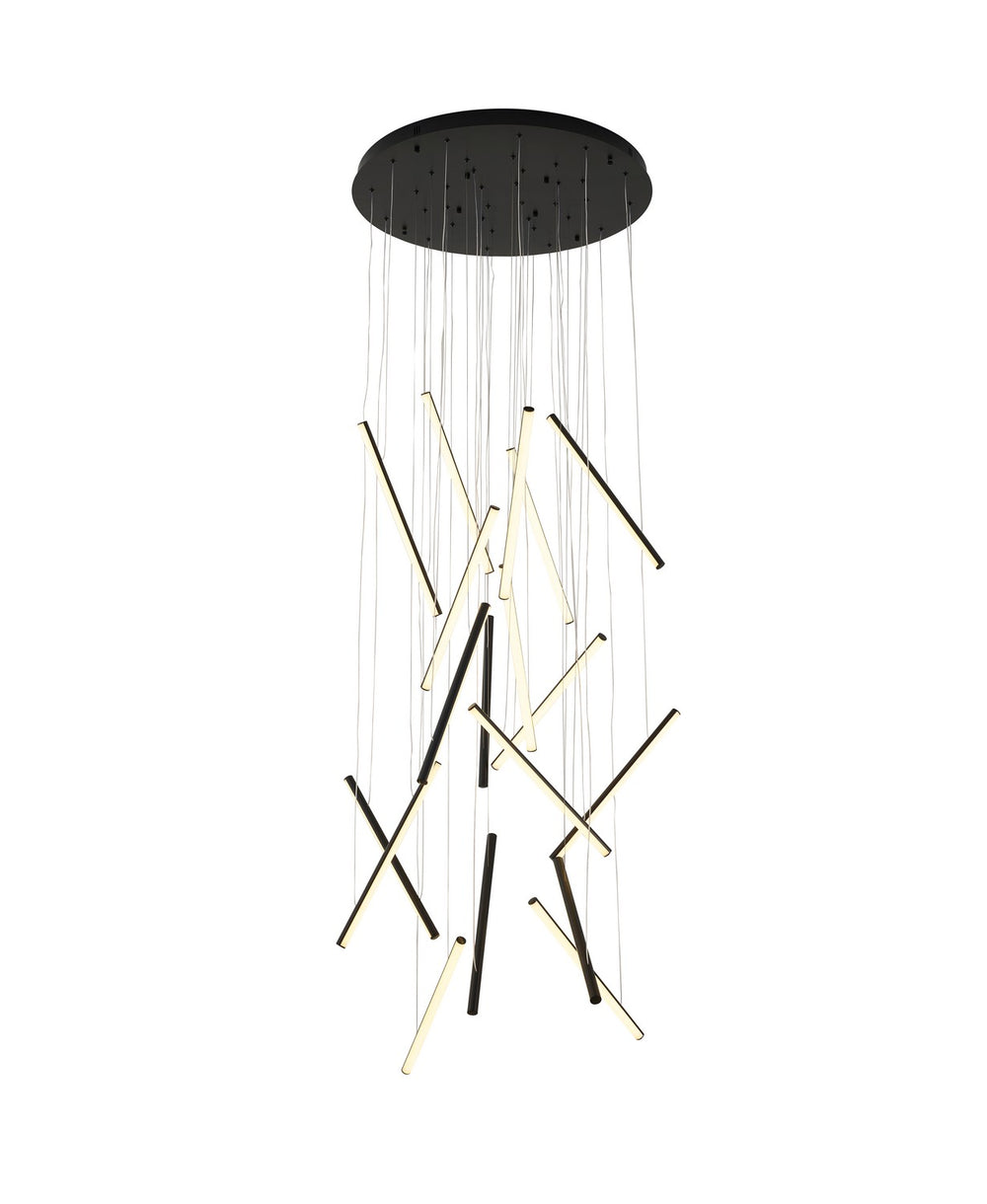 Bethel International Canada - LED Chandelier - Satin Black- Union Lighting Luminaires Decor