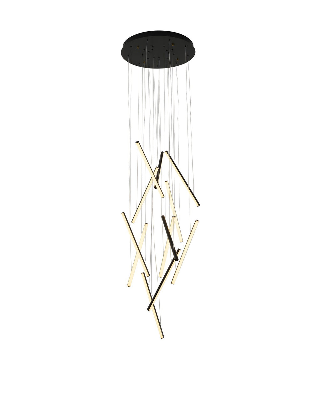 Bethel International Canada - LED Chandelier - Satin Black- Union Lighting Luminaires Decor