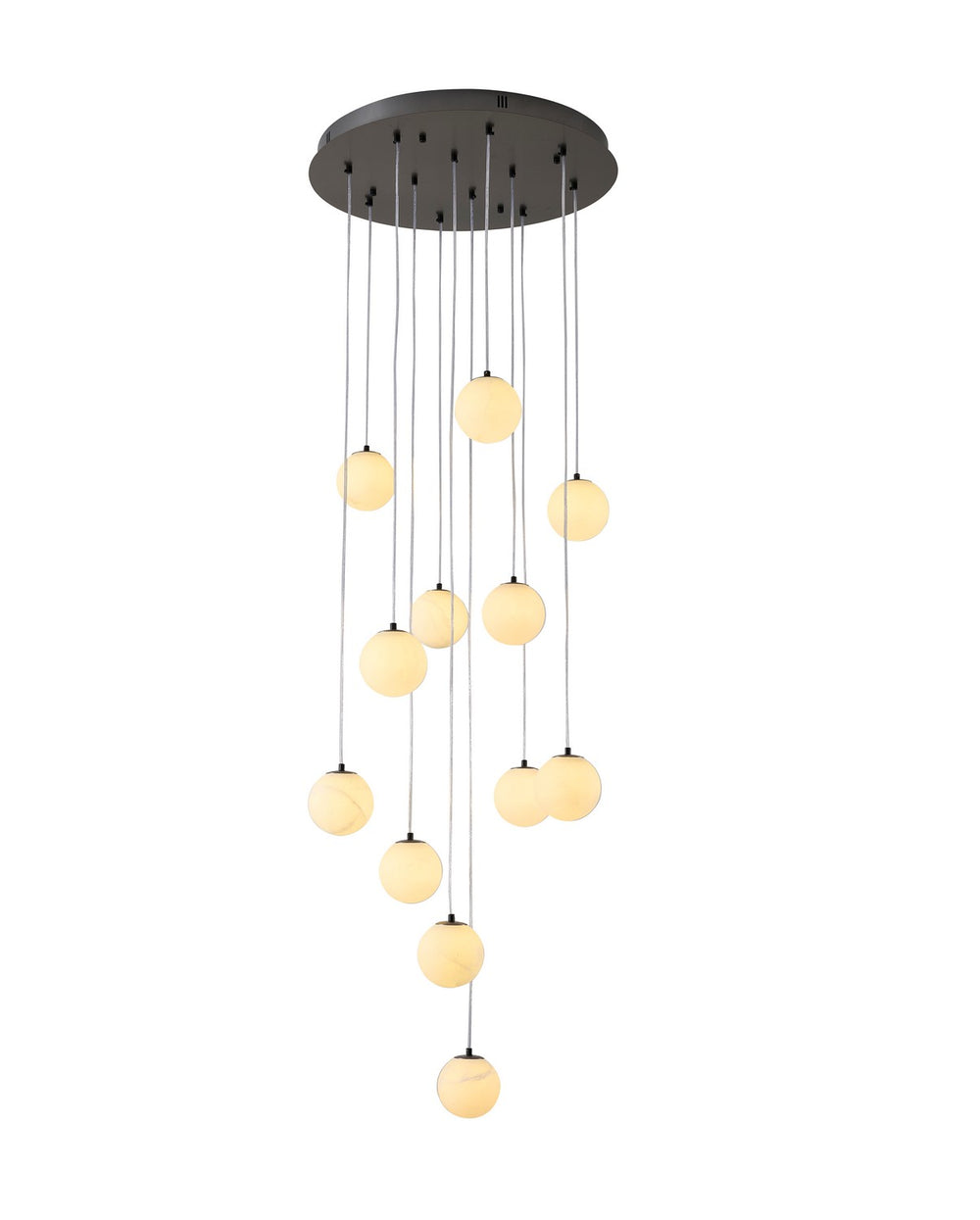 Bethel International Canada - 12 Light Chandelier - Black- Union Lighting Luminaires Decor