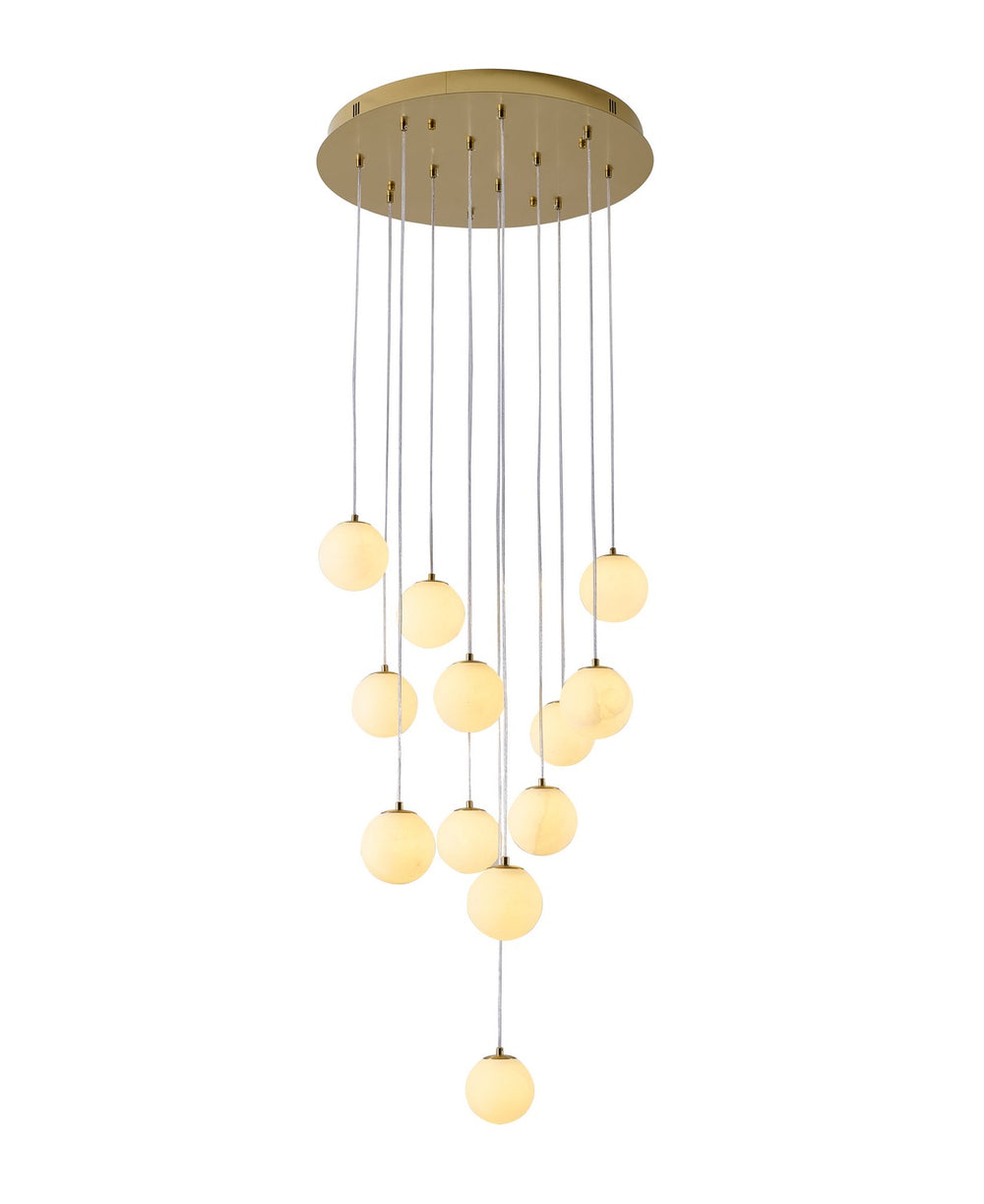 Bethel International Canada - 12 Light Chandelier - Brass- Union Lighting Luminaires Decor