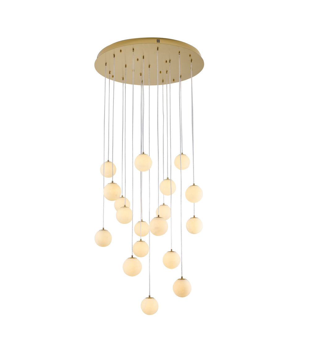 Bethel International Canada - 18 Light Chandelier - Brass- Union Lighting Luminaires Decor