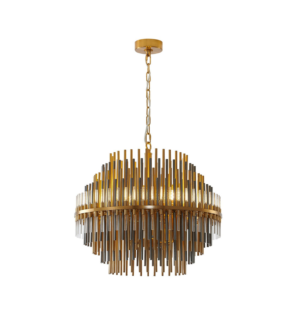 Bethel International Canada - Six Light Chandelier - Brass- Union Lighting Luminaires Decor