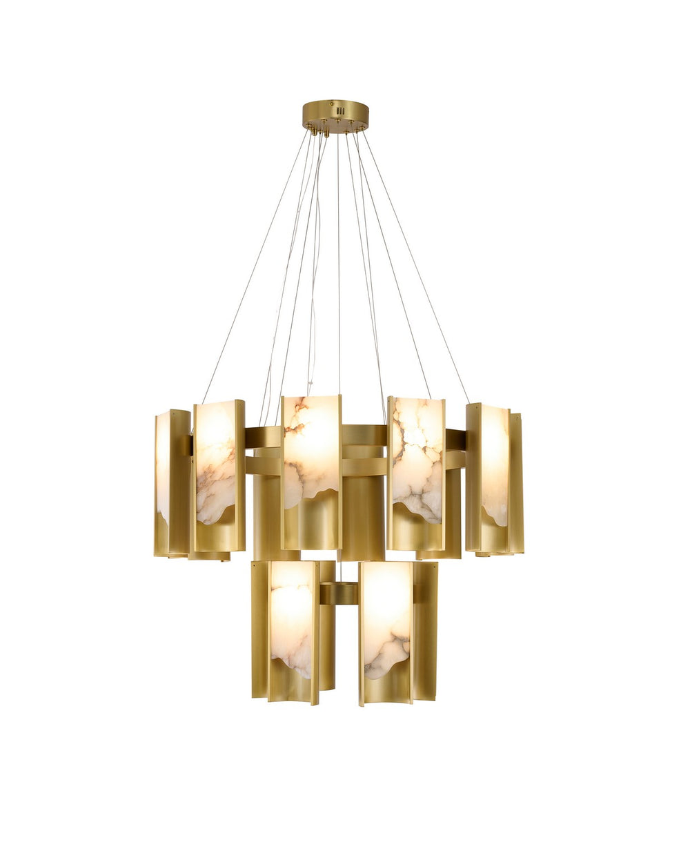 Bethel International Canada - LED Chandelier - Satin Brass- Union Lighting Luminaires Decor