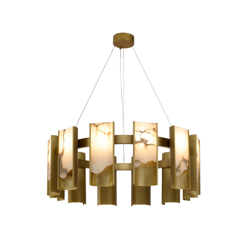 Bethel International Canada - LED Chandelier - Satin Brass- Union Lighting Luminaires Decor