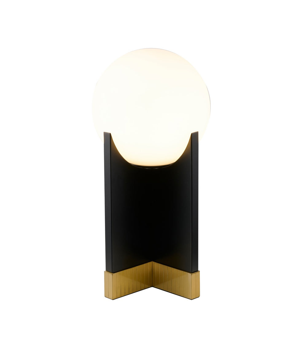 Bethel International Canada - One Light Table Lamp - Stain Brass & Black- Union Lighting Luminaires Decor