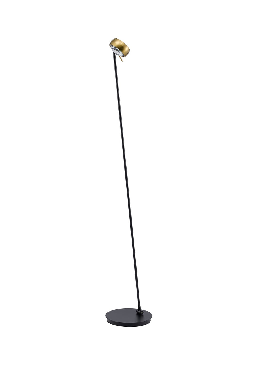 Bethel International Canada - LED Floor Lamp - Black & Stain Brass- Union Lighting Luminaires Decor
