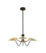 Bethel International Canada - LED Chandelier - Black & Shiny Brass- Union Lighting Luminaires Decor