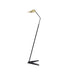 Bethel International Canada - LED Floor Lamp - Black & Stain Brass- Union Lighting Luminaires Decor