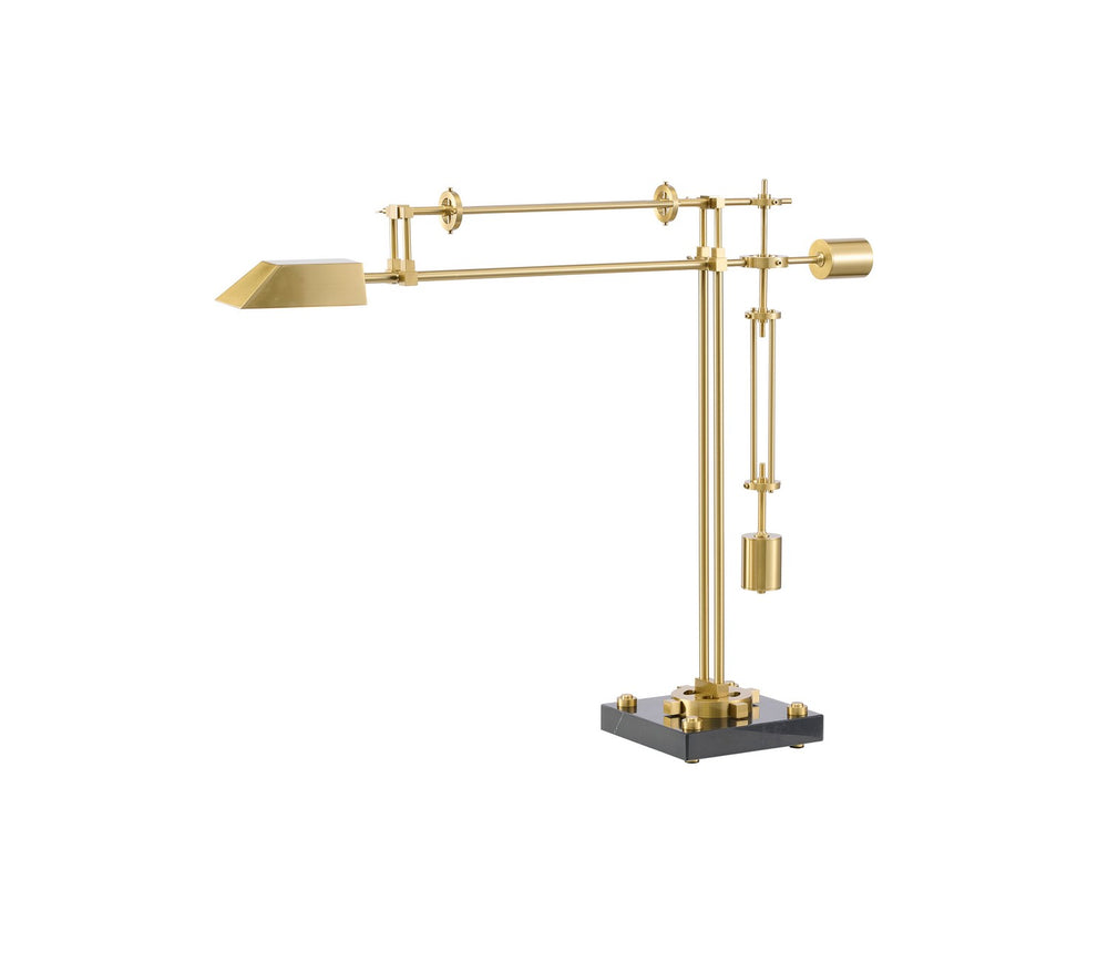 Bethel International Canada - LED Table Lamp - Black & Brass- Union Lighting Luminaires Decor