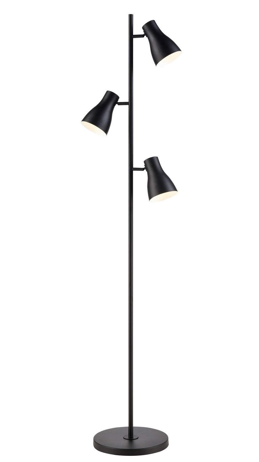 DVI Canada - Floor Lamp - Agincourt Floor Lamp - Ebony And Matte White- Union Lighting Luminaires Decor