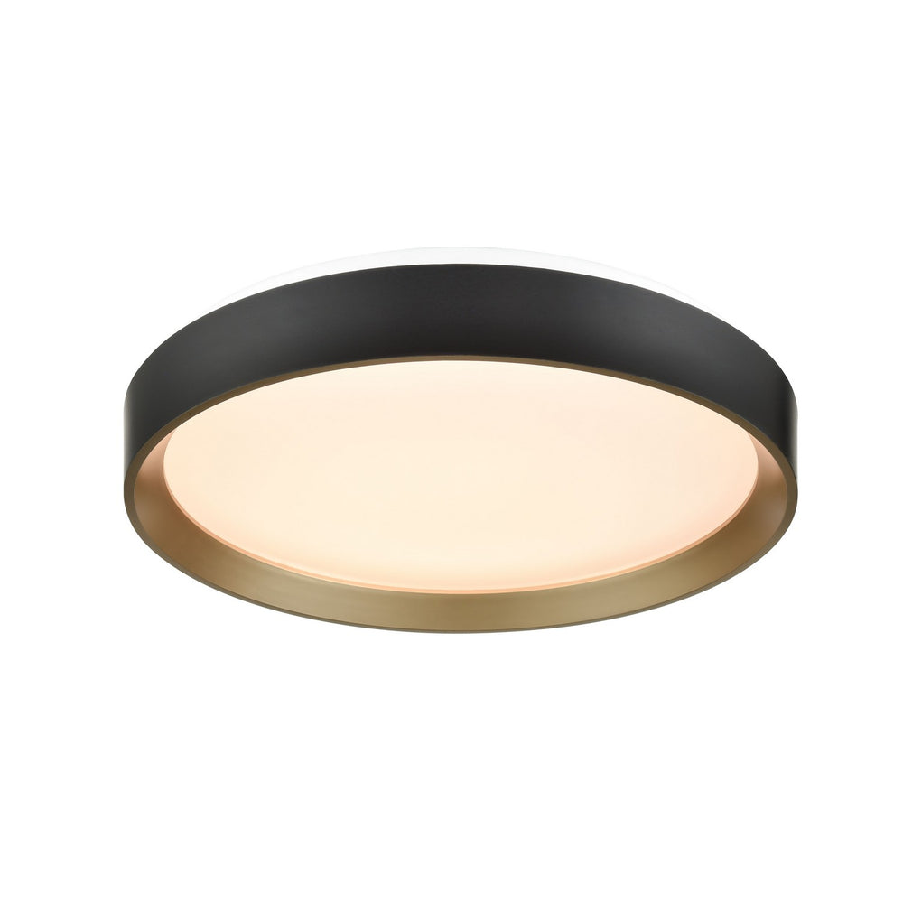 DVI Canada - LED Flush Mount - Hudson - Gold And Matte Black- Union Lighting Luminaires Decor
