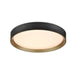 DVI Canada - LED Flush Mount - Hudson - Gold And Matte Black- Union Lighting Luminaires Decor
