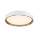 DVI Canada - LED Flush Mount - Hudson - Gold And Matte White- Union Lighting Luminaires Decor