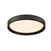 DVI Canada - LED Flush Mount - Hudson - Matte Black- Union Lighting Luminaires Decor